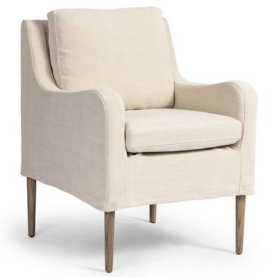 4HA2527852 Four Hands Aurelia Dining Chair - Color: Beige - 2 sku 4HA2527852