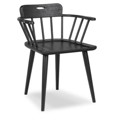 Four Hands Thalia Dining Chair - Color: Black - 244002-001