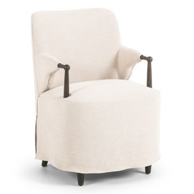 Four Hands Brently Dining Armchair - Color: Beige - 244051-001