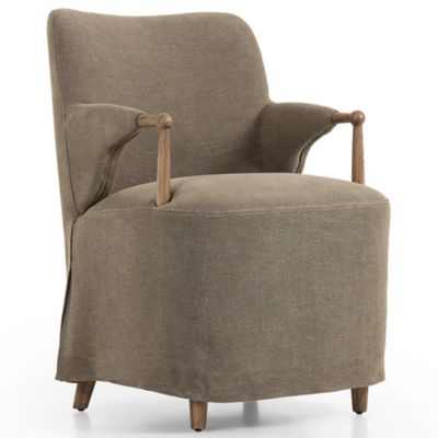 Four Hands Brently Dining Armchair - Color: Brown - 244051-003