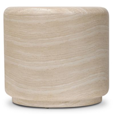 Four Hands Venetia Outdoor End Table - Color: Cream - 244534-001