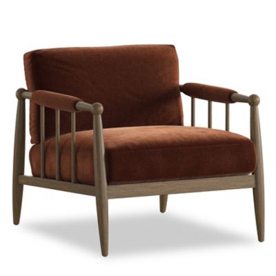 Four Hands Warren Lounge Chair - Color: Brown - 243127-005