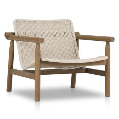 4HA2528014 Four Hands Dume Outdoor Lounge Chair - Color: Whit sku 4HA2528014