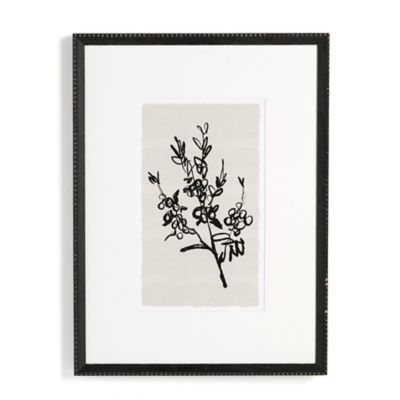 Four Hands Sprig I Wall Art - Color: Black - Size: 18 In x 24 In - 247410-0