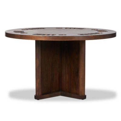 Four Hands Mayfield Poker Table - Color: Brown - 244148-001