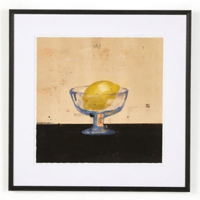 Four Hands Lemon Cup Wall Art - Color: Black - Size: 24 In x 24 In - 247482