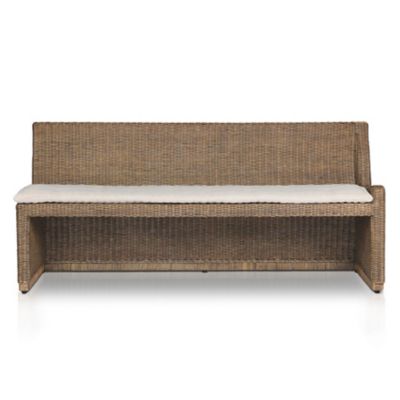 Four Hands Senna Woven One Arm Dining Bench - Color: Brown - Size: 72 In - 