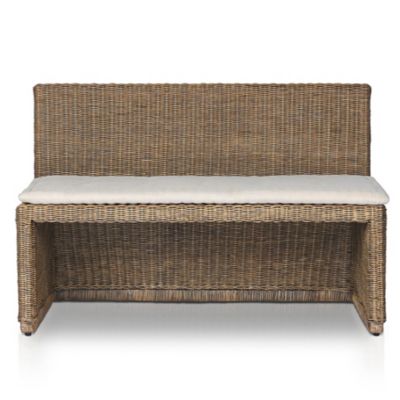 4HA2528323 Four Hands Senna Woven Dining Bench - Color: Brown sku 4HA2528323