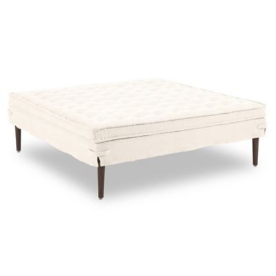 Four Hands Cole Large Ottoman - Color: White - 243686-001