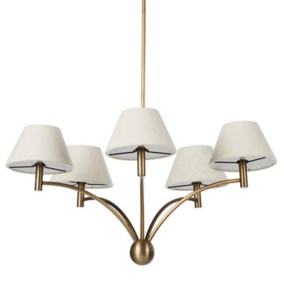 Four Hands Linus Chandelier - Color: Brass - Size: 5 light - 243568-001