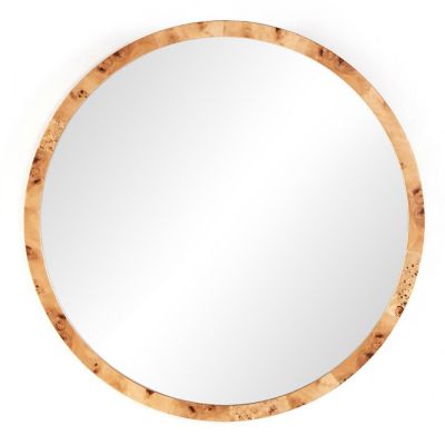 4HA2542705 Four Hands Mitzie Round Wall Mirror - Color: Brass sku 4HA2542705