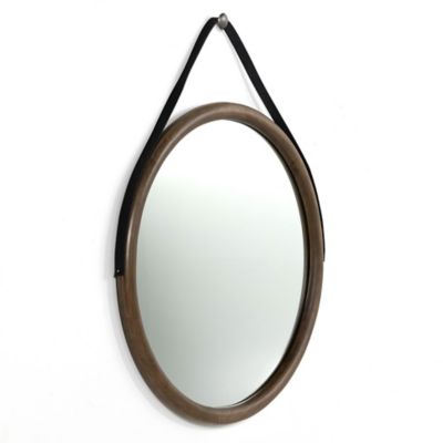 4HA2545092 Four Hands Des Round Wall Mirror - Color: Brown -  sku 4HA2545092