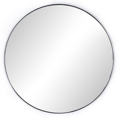 Four Hands Georgina Round Wall Mirror - Color: Black - 232361-002