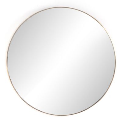 4HA2545105 Four Hands Georgina Round Wall Mirror - Color: Bra sku 4HA2545105