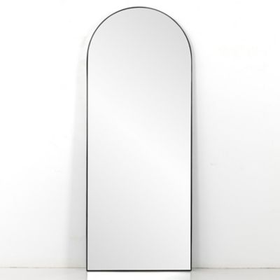 4HA2545111 Four Hands Georgina Arch Floor Mirror - Color: Bla sku 4HA2545111