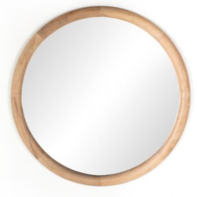 4HA2545610 Four Hands Gulliver Round Wall Mirror - Color: Bro sku 4HA2545610