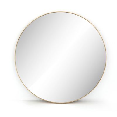 4HA2545626 Four Hands Bellvue Round Wall Mirror - Color: Bras sku 4HA2545626