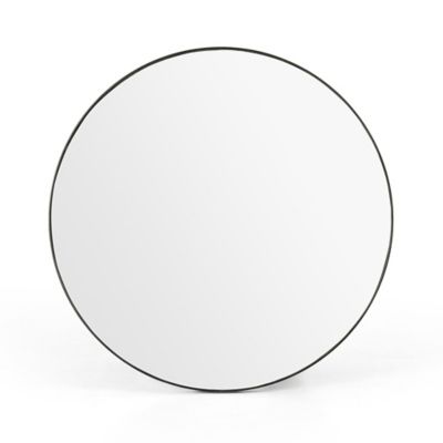 Four Hands Bellvue Round Wall Mirror - Color: Black - 100277-006