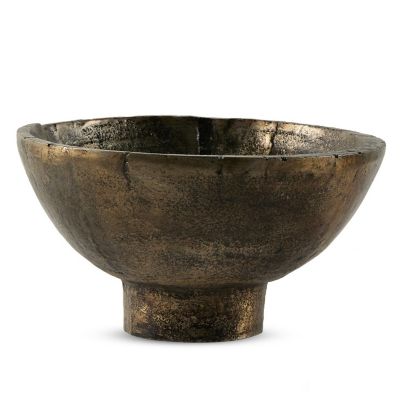 Four Hands Jagen Outdoor Pedestal Bowl - Color: Black - 236916-001