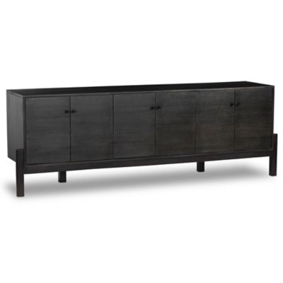 4HA2577339 Four Hands Reza Media Cabinet - Color: Black - 108 sku 4HA2577339