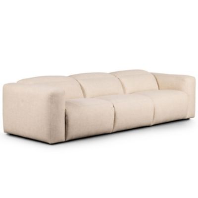 Four Hands Radley Power Recliner 3 Sectional Sofa - Color: Beige - 238970-0