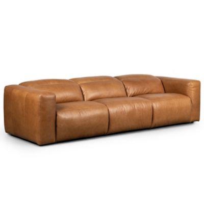 Four Hands Radley Power Recliner 3 Sectional Sofa - Color: Brown - 238970-0