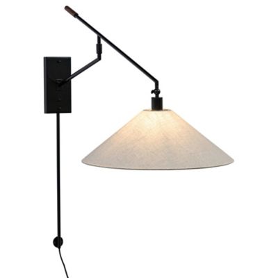 Four Hands Hassell Wall Sconce - Color: Black - Size: 1 light - 243112-001