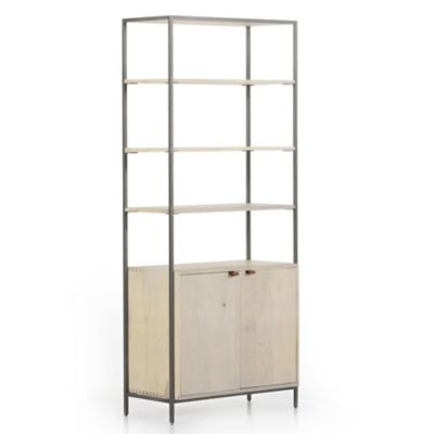 Four Hands Trey Modular Wide Bookcase - Color: Cream - 223961-003