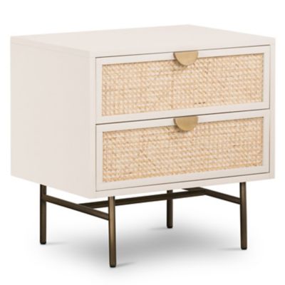 4HA2577274 Four Hands Luella Nightstand - Color: White - 2282 sku 4HA2577274