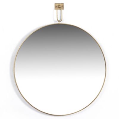 4HA2628110 Four Hands Vina Round Wall Mirror - Color: Brass - sku 4HA2628110