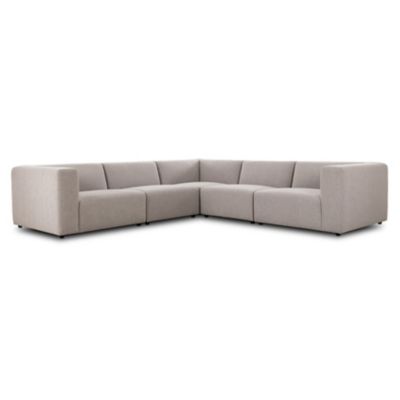 Four Hands Lawndale 5 Piece Sectional Sofa in Grey