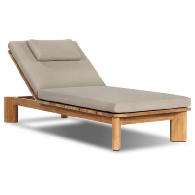 Four Hands Sterling Outdoor Chaise in Grey