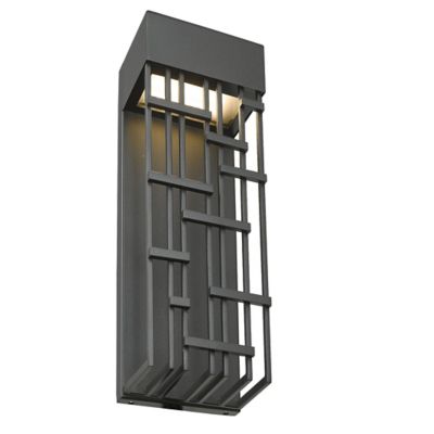 Abra Aspen LED Outdoor Wall Sconce - Color: White - Size: Medium - 50061ODW