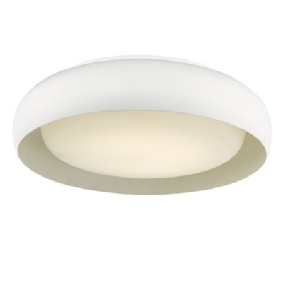 Abra Euphoria LED Flushmount Light - Color: White - Size: 15 - 30060FM-W