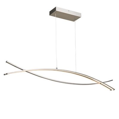 ABA1926129 Abra Wishbone LED Linear Chandelier - Color: White sku ABA1926129