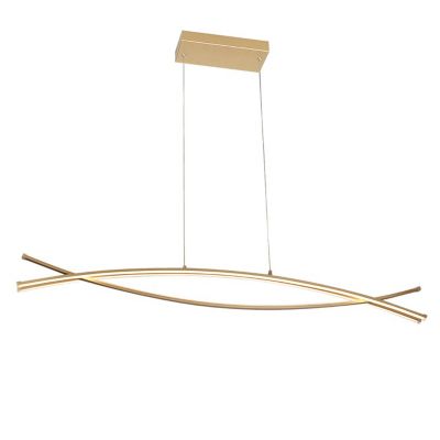 Abra Wishbone LED Linear Chandelier - Color: White - Size: 3 light - 10016P