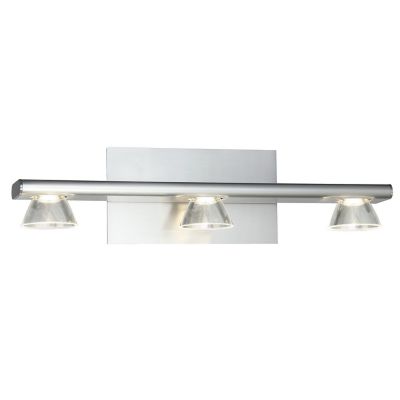 Abra Jet LED Vanity Light - Color: Silver - Size: 3 light - 20064WV-BN-Jet