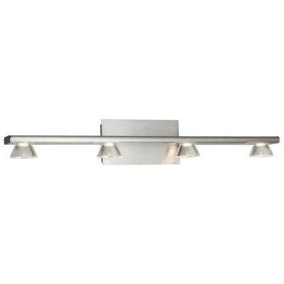 Abra Jet LED Vanity Light - Color: Silver - Size: 4 light - 20065WV-BN-Jet