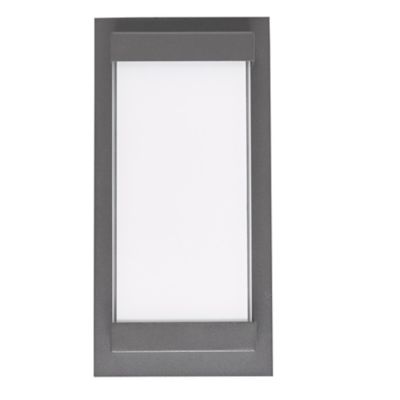 Abra Atom LED Outdoor Wall Sconce - Color: White - Size: Medium - 50014ODW-