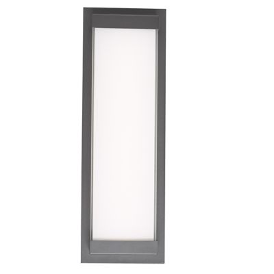 Abra Atom LED Outdoor Wall Sconce - Color: White - Size: Large - 50015ODW-M