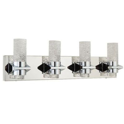 Abra Krypton LED Vanity Light - Color: Clear - Size: 4 light - 20074WV-CH-K