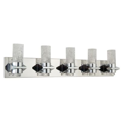 Abra Krypton LED Vanity Light - Color: Clear - Size: 5 light - 20075WV-CH-K