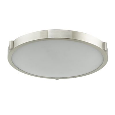 Abra Halo LED Flushmount Light - Color: Silver - Size: 17 - 30067FM-BN-H