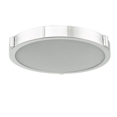 Abra Halo LED Flushmount Light - Color: White - Size: 13 - 30066FM-CH-Ha