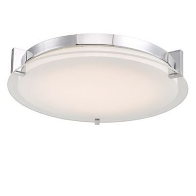 Abra Matrix LED Round Flushmount Light - Color: Polished - Size: Medium - 3