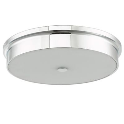 Abra Spark LED Flushmount Light - Color: White - Size: Medium - 30098FM-CH-