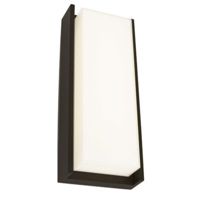 Abra Titon LED Outdoor Wall Sconce - Color: White - Size: Large - 50011ODW-