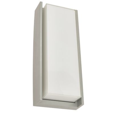 Abra Titon LED Outdoor Wall Sconce - Color: White - Size: Large - 50011ODW-