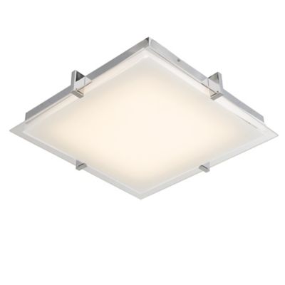 Abra Matrix LED Square Flushmount Light - Color: Polished - Size: Medium - 