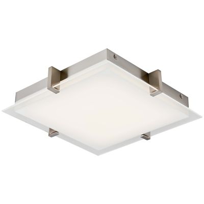 Abra Matrix LED Square Flushmount Light - Color: Polished - Size: Small - 3